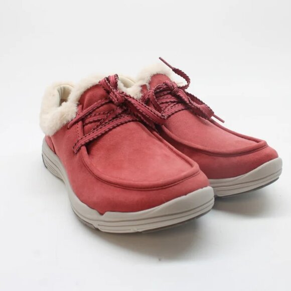 NWT Ryka Women's Avid Lace Up Cozy Ankle Boot Red Size 9 M $100 RY1224 - Picture 1 of 4